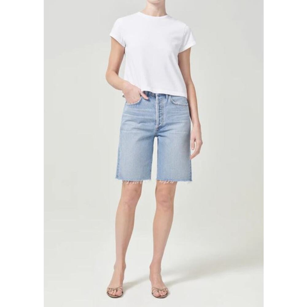NWT! Agolde Women's 90's Mid Rise Loose Fit Shorts SIZE-32 - Picture 2 of 9